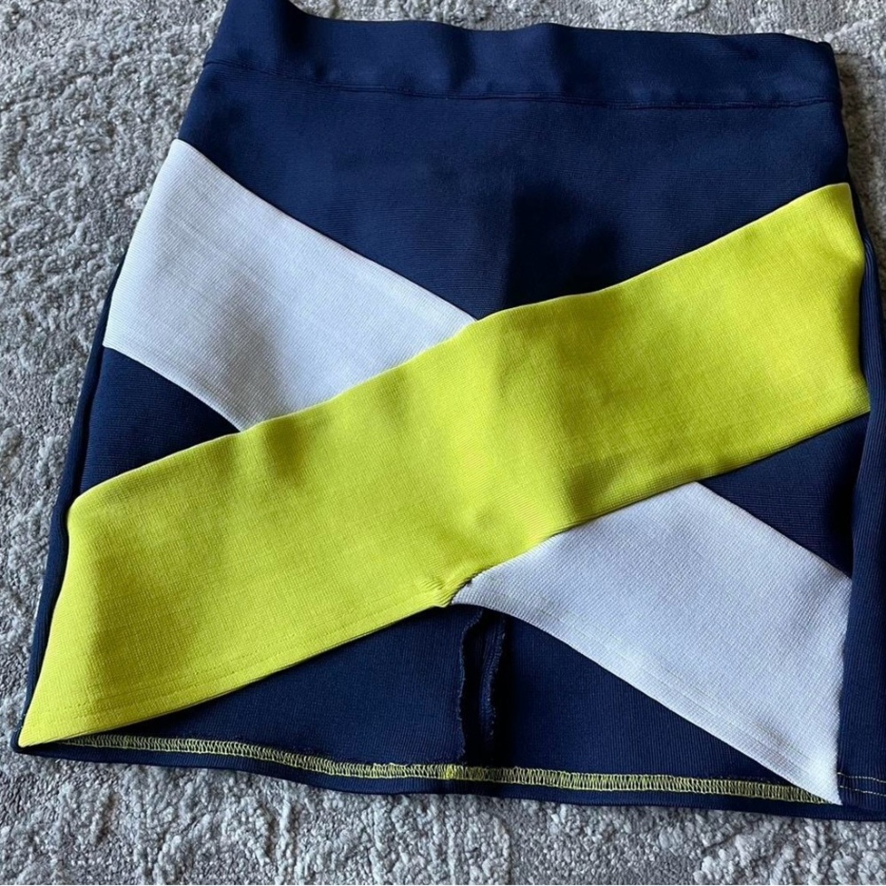 Foreign exchange beautiful bandage mini skirt size:L